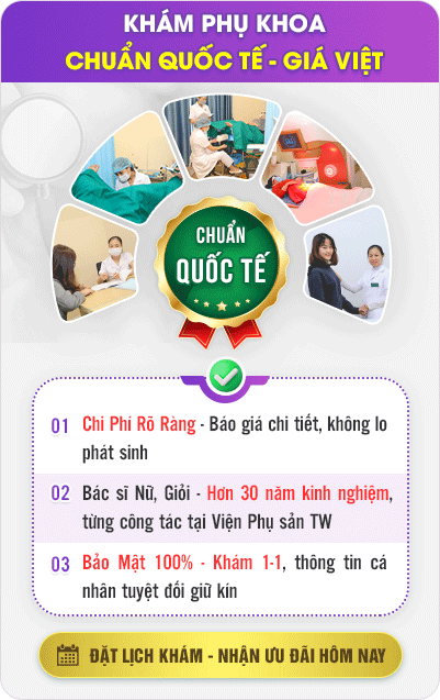 Khám phụ khoa chuẩn quốc tế - giá Việt