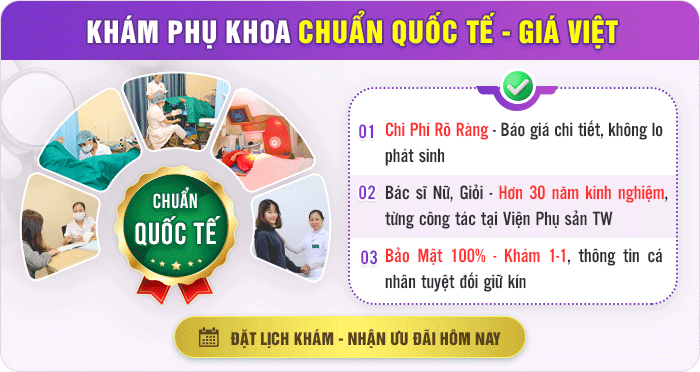 Khám phụ khoa chuẩn quốc tế - giá Việt