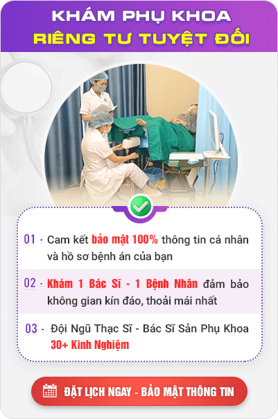 Khám phụ khoa riêng tư tuyệt đối