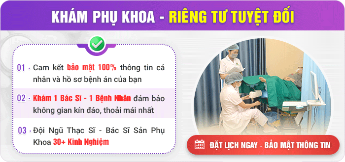Khám phụ khoa riêng tư tuyệt đối