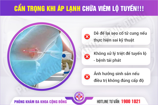 Chữa viêm lộ tuyến bằng áp lạnh đã quá cũ – Vì sao bác sĩ không còn khuyên dùng?