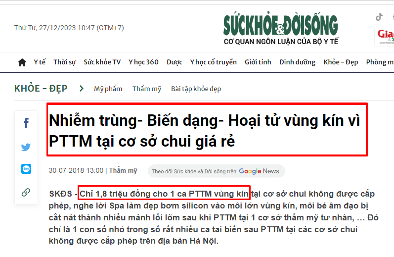 Chi phí thẩm mỹ vùng kín – Chị em cần chuẩn bị bao nhiêu là hợp lý?
